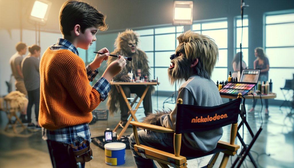 Kid Makeup Artist Werewolf Nickelodeon: Behind the Scenes 7 Kid Makeup Artist Werewolf Nickelodeon: Behind the Scenes
