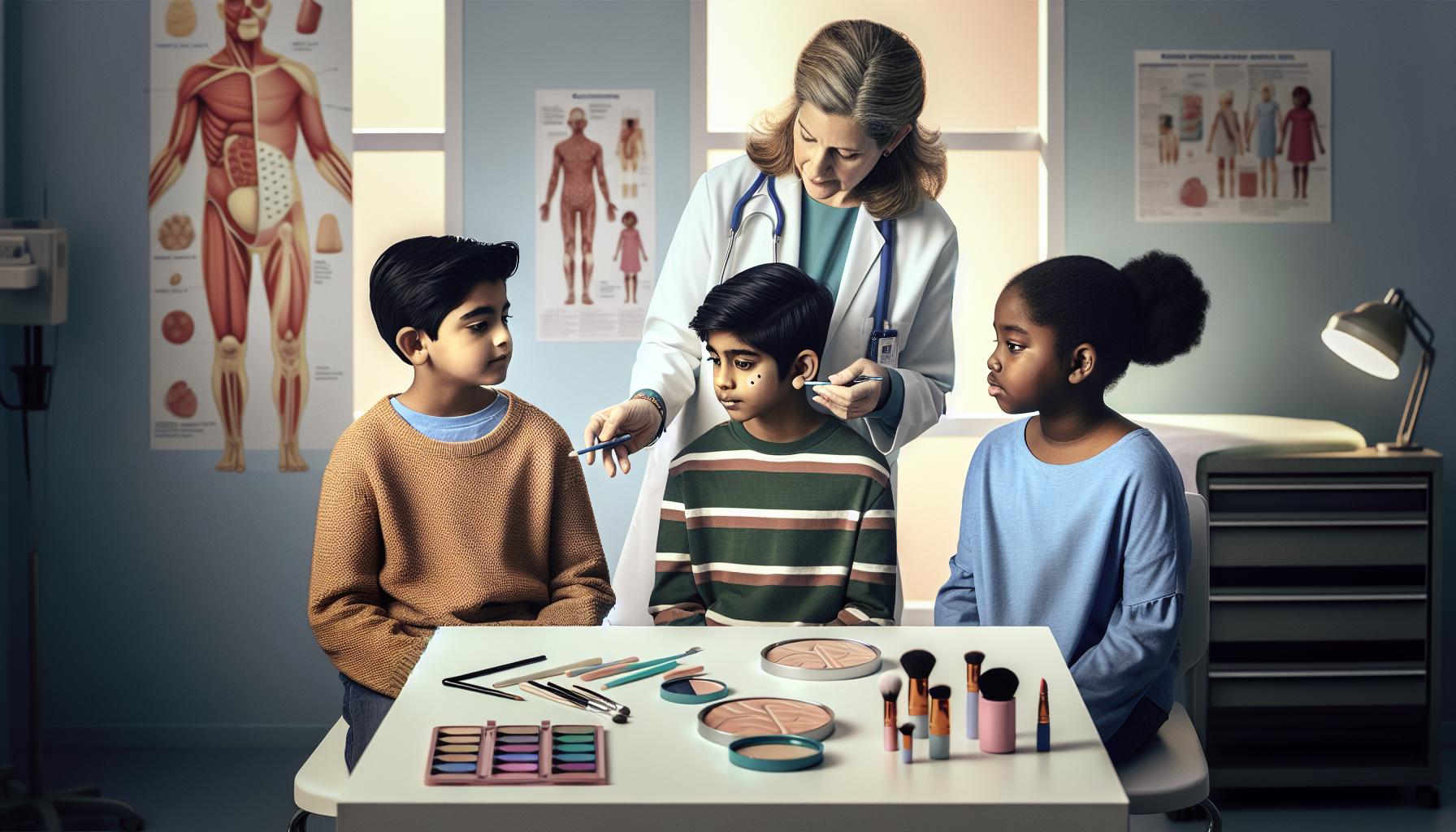 Common Skin Concerns From Makeup Use in Children