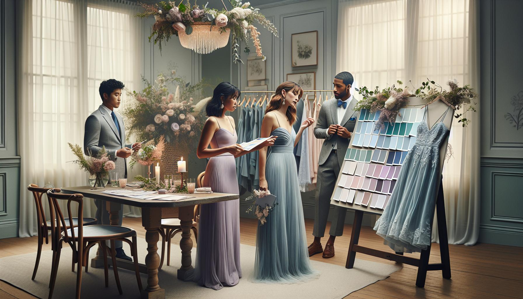 How to Choose the Perfect Dress Color Based on Wedding Theme