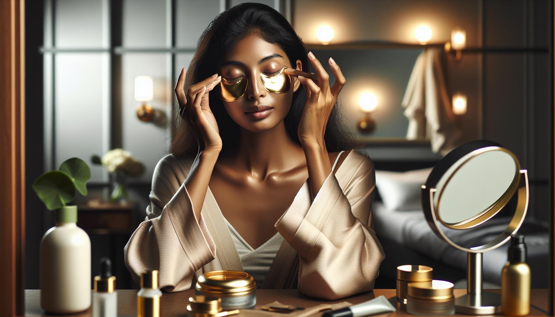 How to Use 24K Gold Eye Masks Effectively