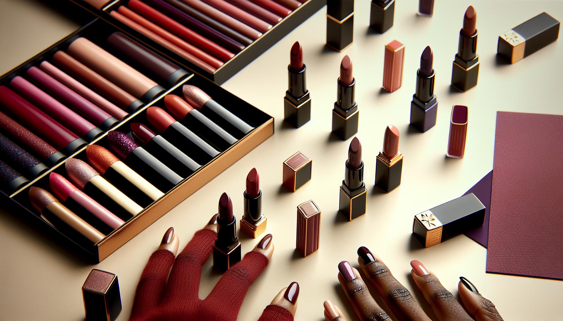 Popular Lipstick Shades That Complement SNS Nails