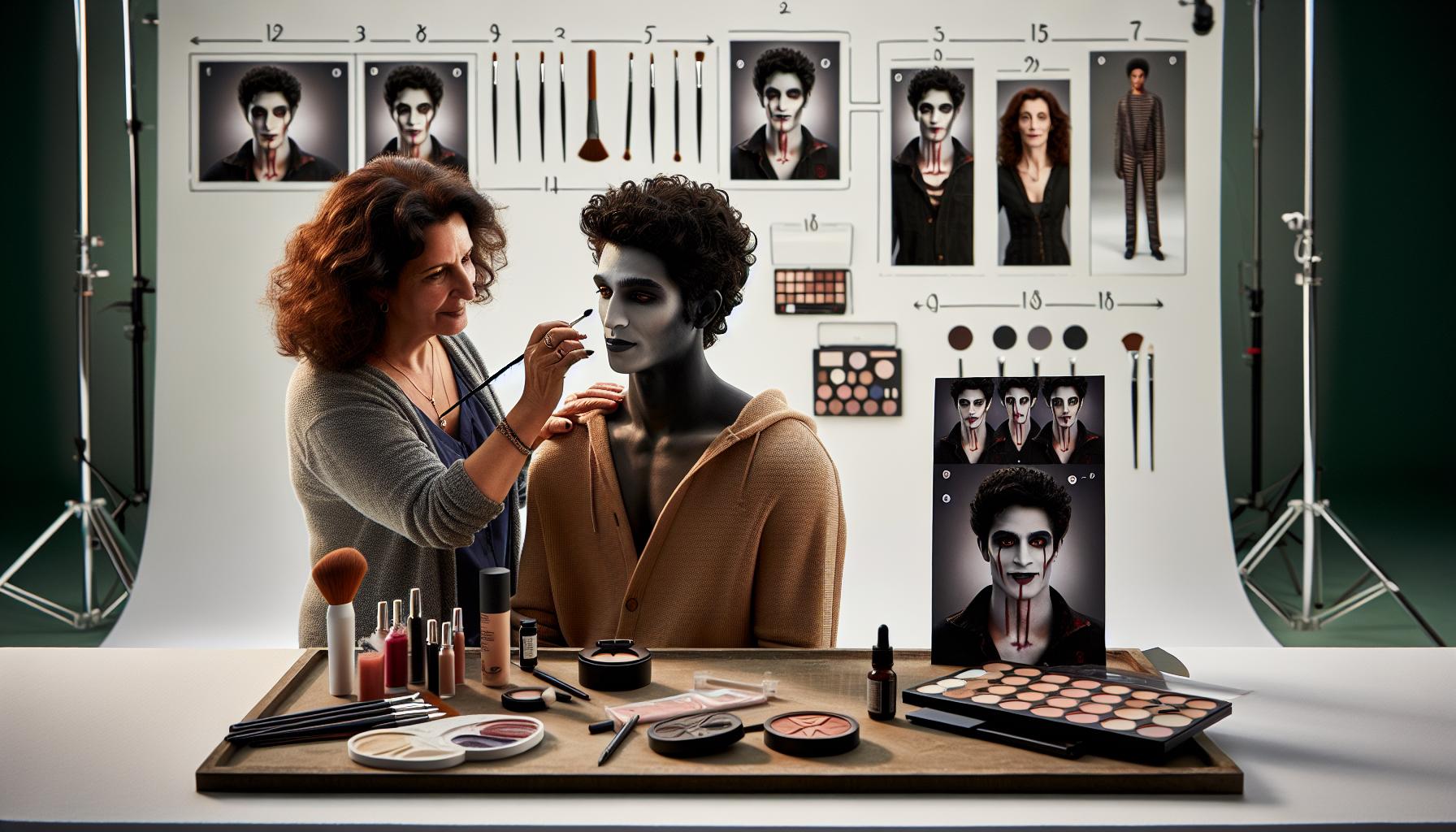 How to Do Vampire Makeup for Kids: Fang-tastic & Safe 2 Step-by-Step Guide: Applying Vampire Makeup