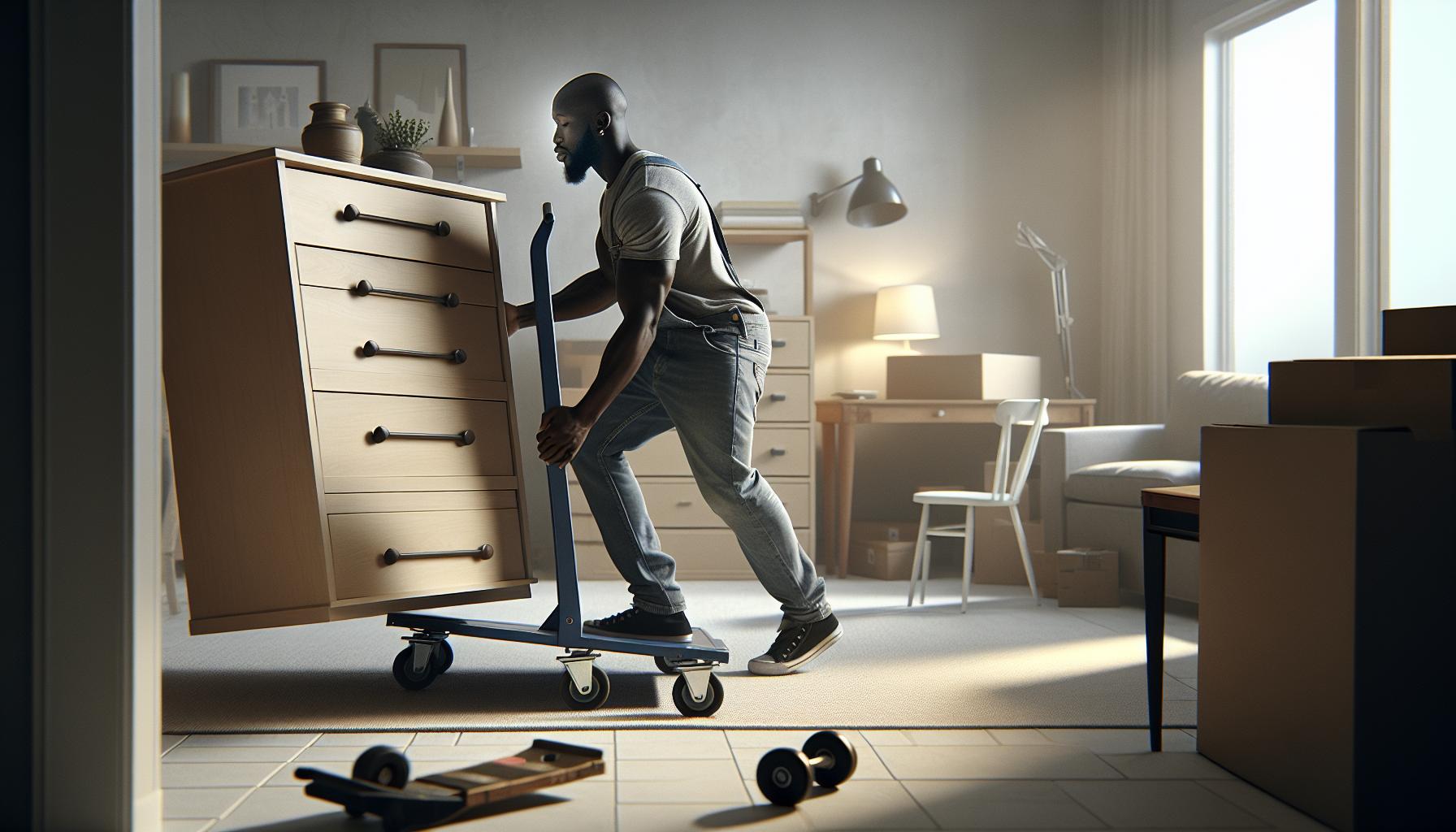 Step-by-Step Method to Lift a Dresser Alone