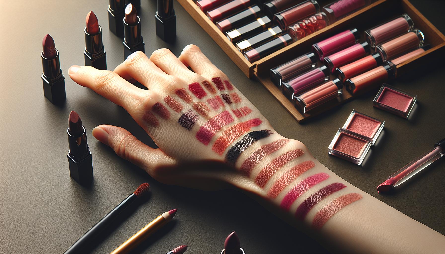 Utilizing Lip Swatches and Color Comparisons